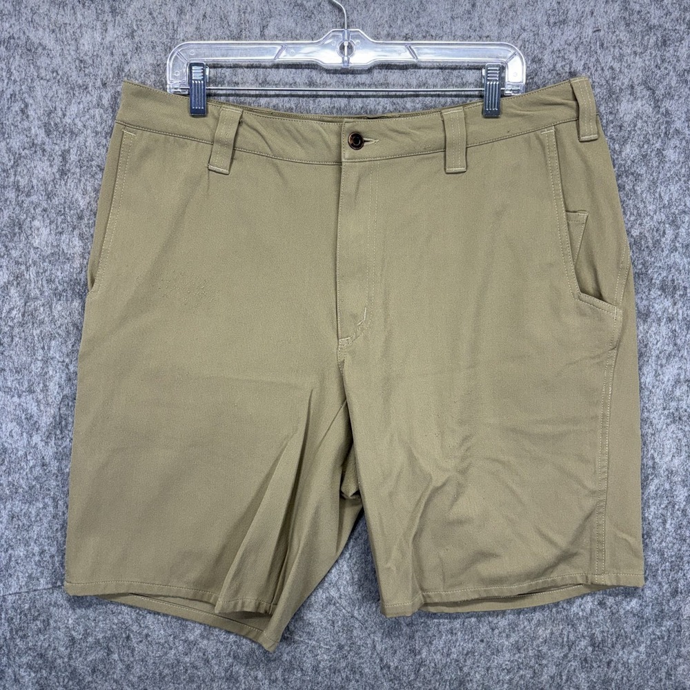 1620 Classic Work Shorts Men's 36 Tan Made in USA Stretch Workwear 10" Inseam